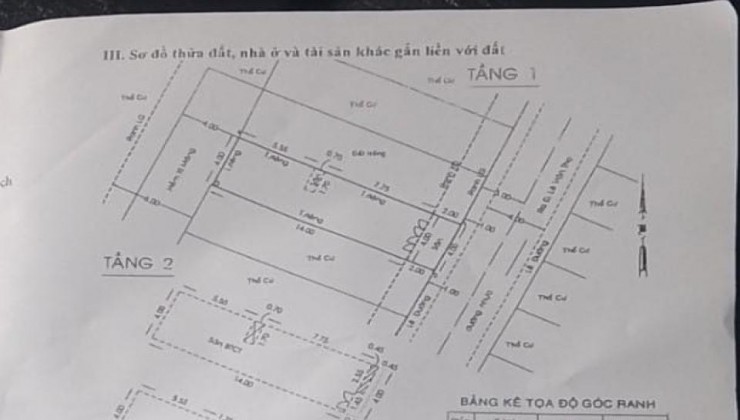 Bán nhà Lê Văn Thọ P. 14 Q. Gò Vấp, 3 tầng, giá chỉ 6.x tỷ